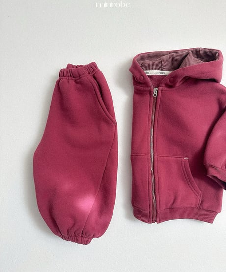 17[予約]minirobe barrel jogger pants