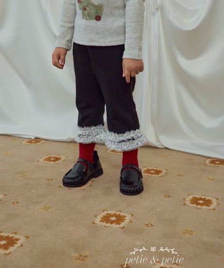 27[予約]petit&petit frill bootcut pants