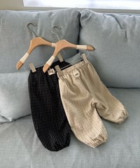 31[予約]monbebe jacquard jogger pants