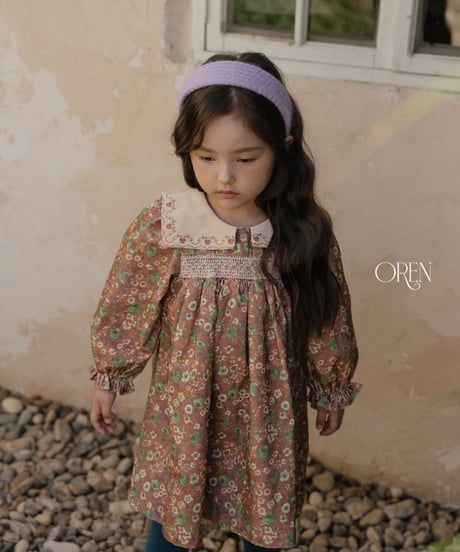 44[予約]OREN bonjour square collar dress