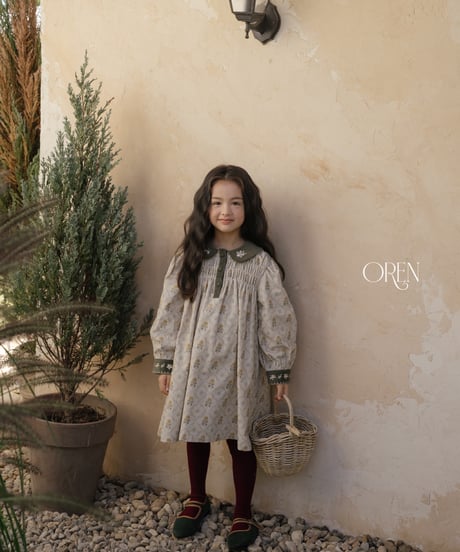 43[予約]OREN camilla color combination dress