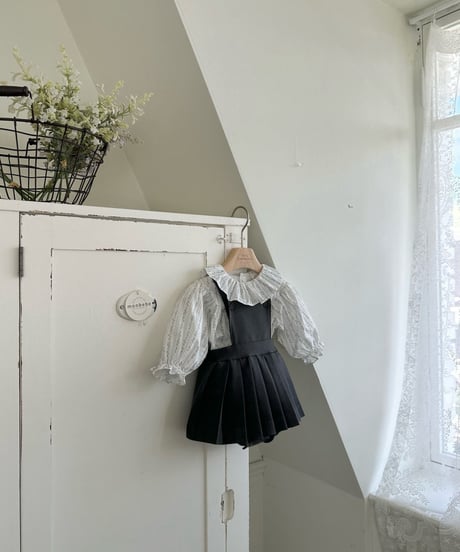 8[予約]monbebe louis pleated suspender suit