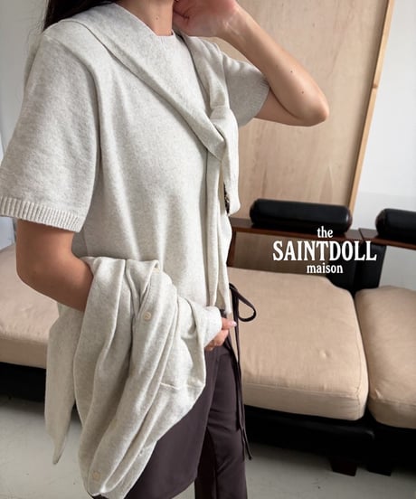 35[予約]saintdoll short sleeve round knit tee