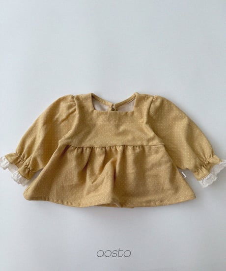 30[予約]Aosta milk dot blouse