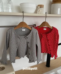 23[予約]petit&petit flower cardigan set