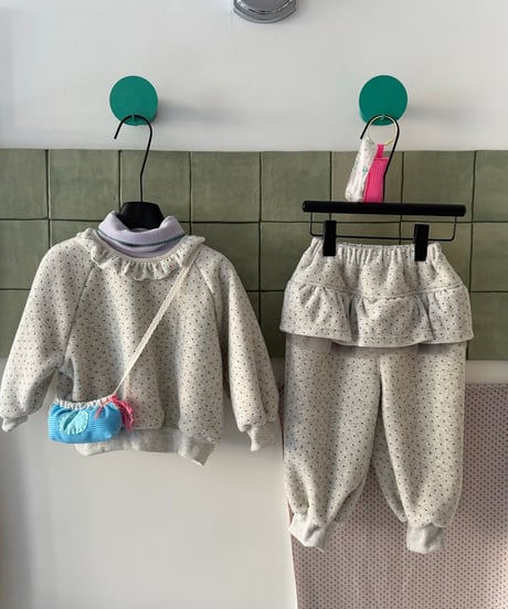 90[予約]aiai yoyo fleece two-piece set
