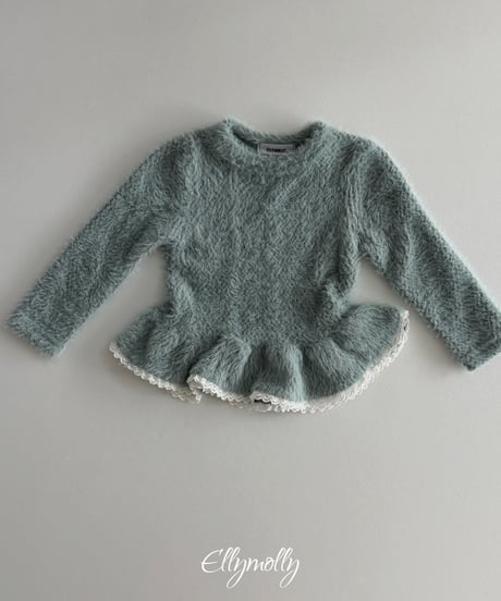 51[予約]ELLYMOLLY snow flake frill t
