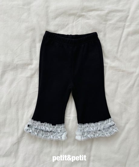 27[予約]petit&petit frill bootcut pants