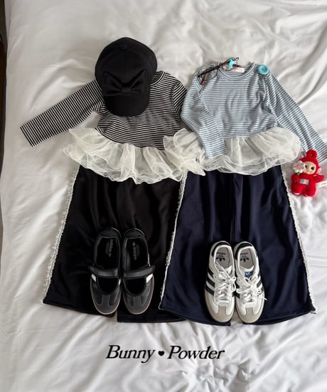30[予約]bunny powder sha border tee