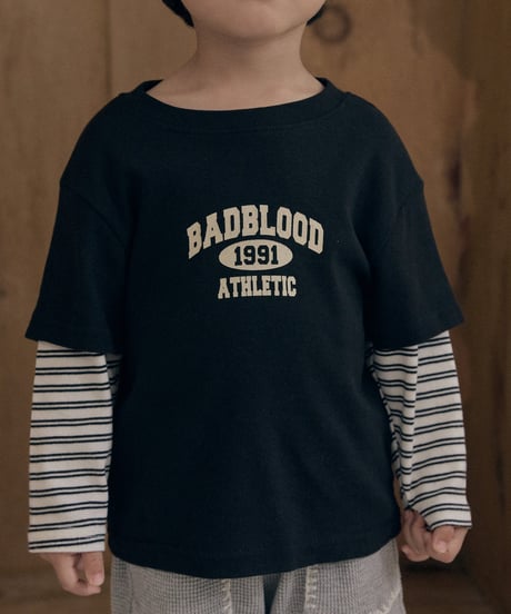 10[予約]送料無料 the beige layered sleeve tee