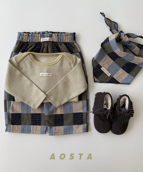 66[予約]Aosta patchwork scarf