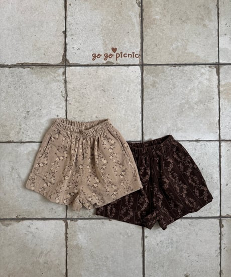 8[予約]go go picnic ivy corduroy shorts