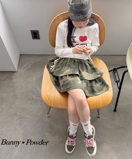 77[予約]bunny powder camo waffle beanie