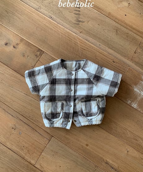 59[予約]bebeholic check jumper