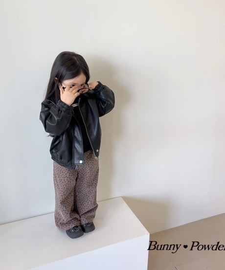 50[予約]bunny powder leopard print pants