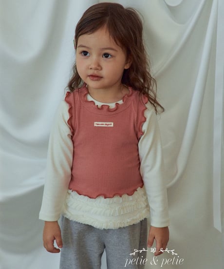18[予約]petit&petit mimi rib tanktop