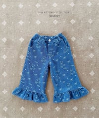 49[予約]melikey bear frill denim