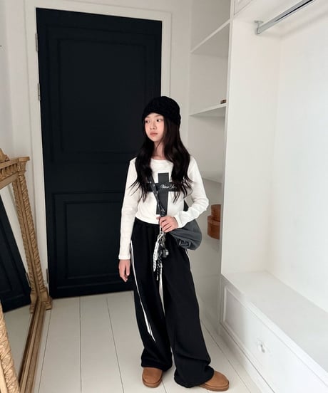 50[予約]COMMA panel two line pants