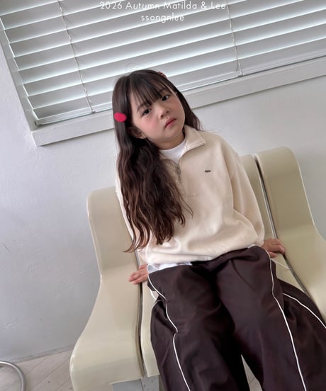 38[予約]matilda&lee half zip up knit