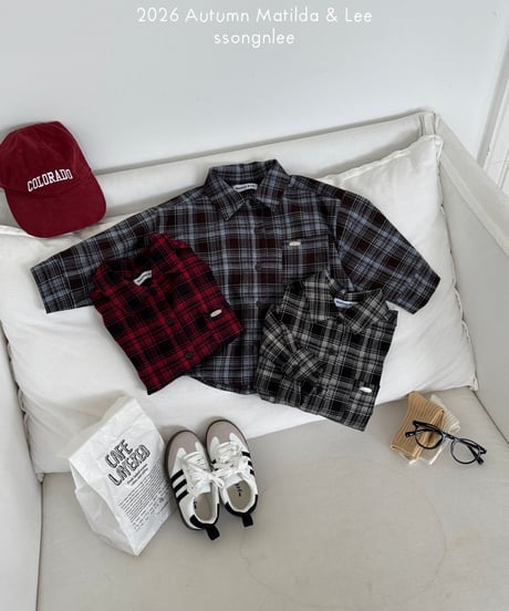 45[予約]matilda&lee about check shirt