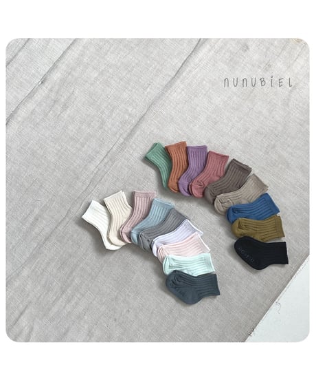 51[予約]nunubiel rib socks