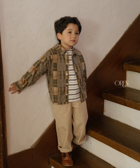 23[予約]OREN oliver patchwork shirt