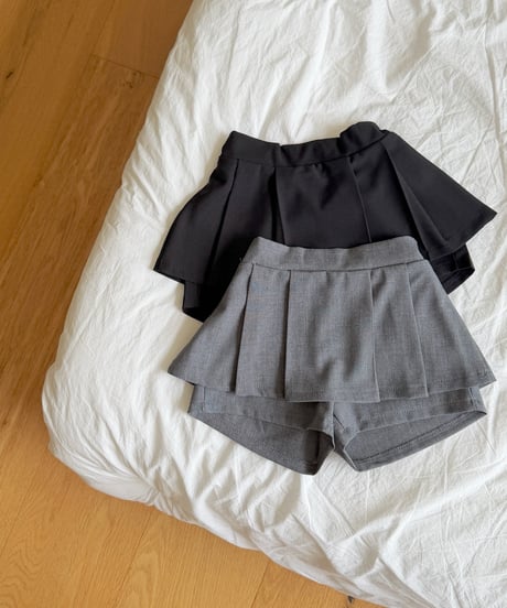 33[予約]ninibello rose pleated skirt