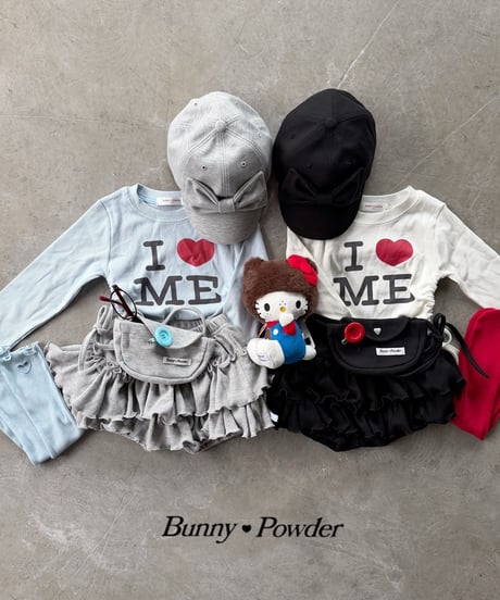 54[予約]bunny powder waffle tiered bloomers