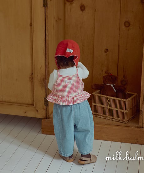 10[予約]milkbalm round denim pants