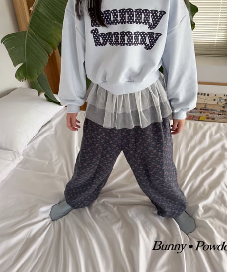 64[予約]bunny powder tutu layered skirt