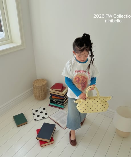 1[予約]ninibello happy meal short sleeve tee