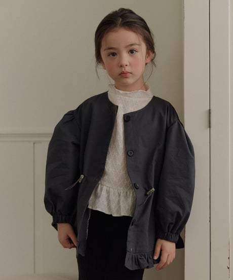 56[予約]melikey momo frill trench coat