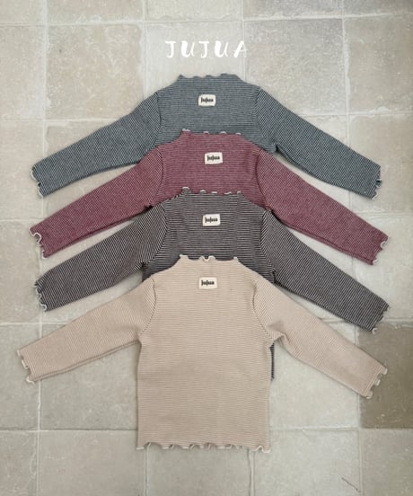 6[予約]jujua striped polar tee