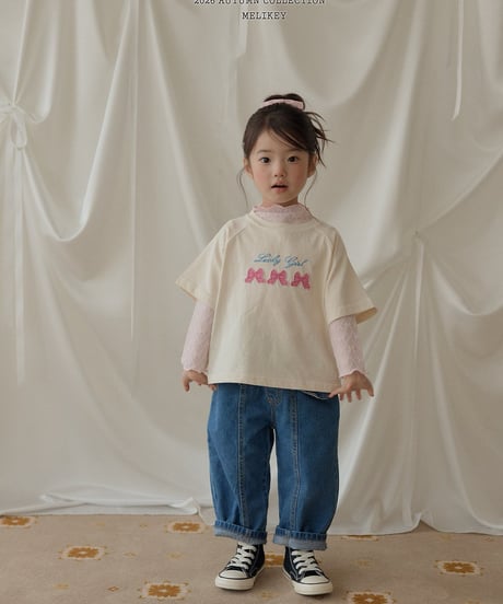 48[予約]melikey frill cut denim pants