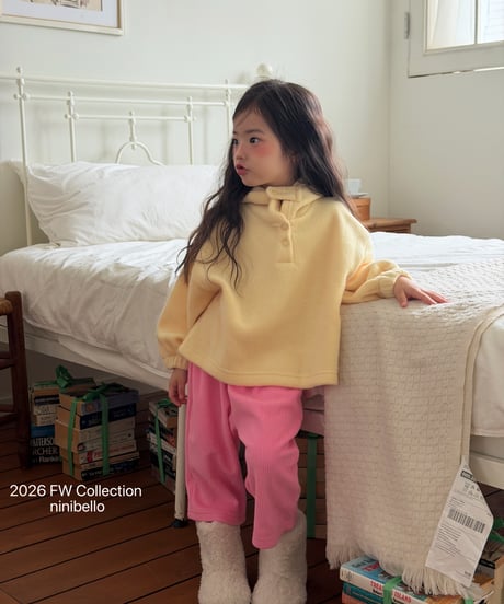 12[予約]ninibello mood velour pants
