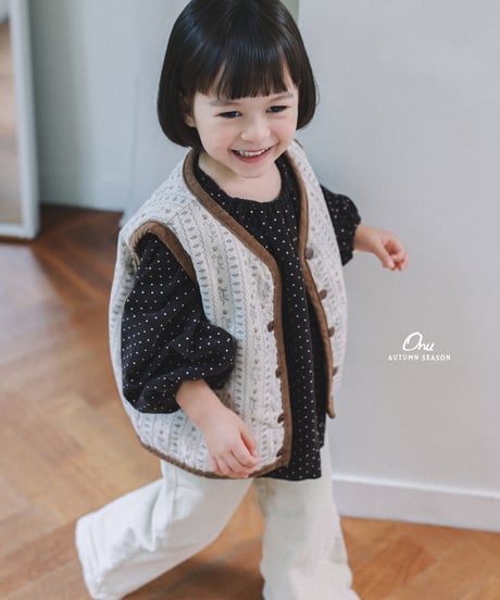 28[予約]onu picture quilted vest