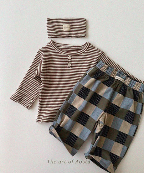 65[予約]Aosta patchwork pants