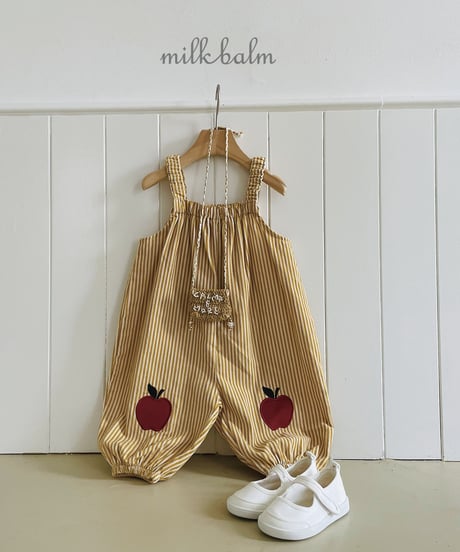 12[予約]milkbalm apple overalls
