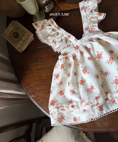 37[予約]marron flower apron