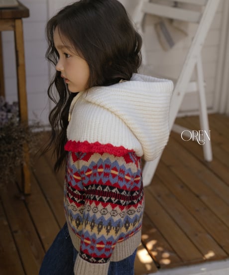 13[予約]OREN color blocked cape balaclava