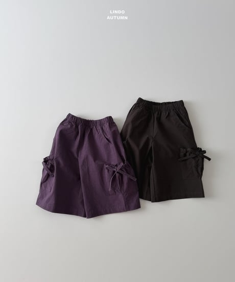 20[予約]LINDO knee lenght pocket pants