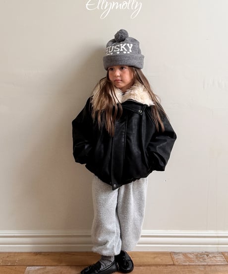 2[予約]ELLYMOLLY big collar shearling jumper
