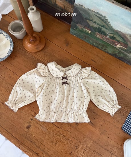 18[予約]marron shine blouse(XS-L)