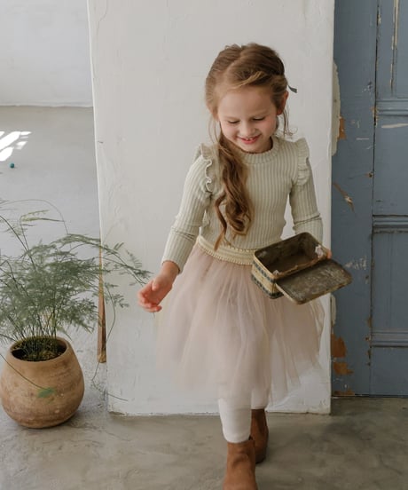 12[予約]FLO moen tulle skirt leggings