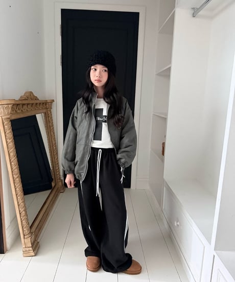 50[予約]COMMA panel two line pants