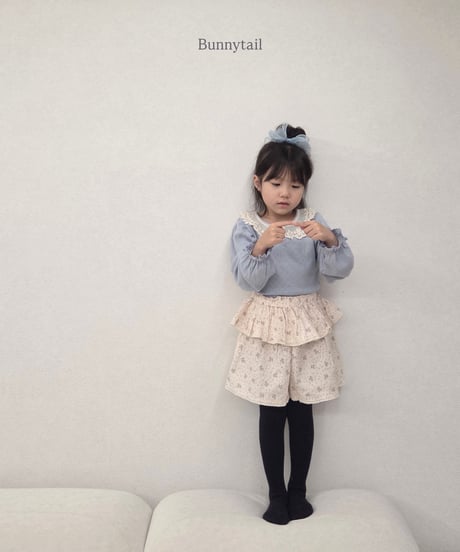 17[予約]bunnytail lace collar t
