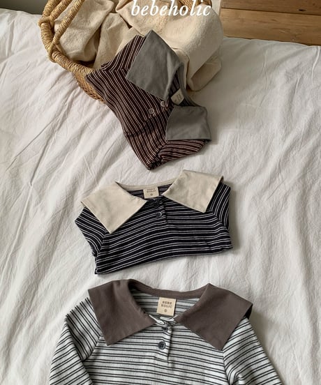 21[予約]bebeholic kenny collar tee