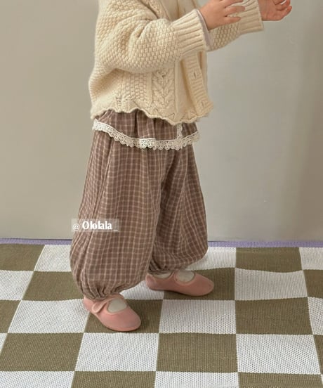 19[予約]ololala rose lace balloon pants