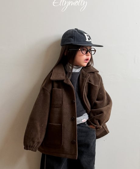 4[予約]ELLYMOLLY fluffy wool coat