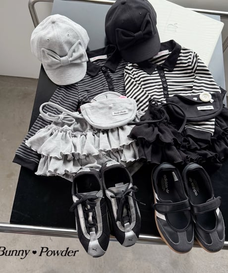 54[予約]bunny powder waffle tiered bloomers
